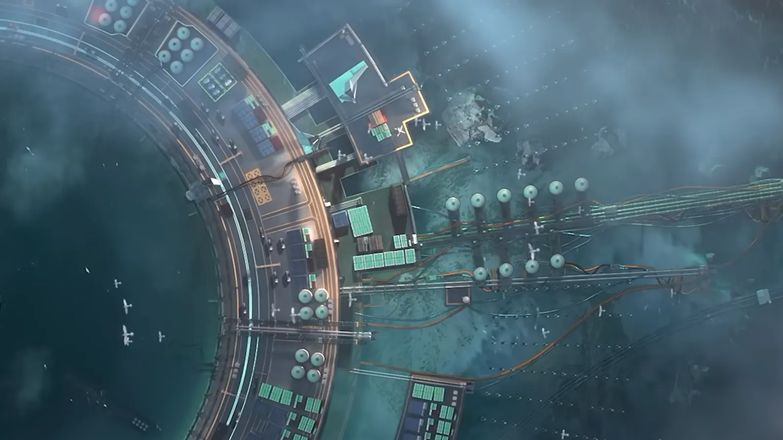 An industrial facility in Arknights: Endfield